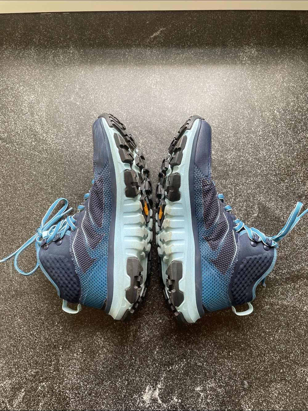 Hoka Women's Toa GTX Size US 7.5 Hiking Boot Blue Navy Outdoor Athletic Shoe - Picture 5 of 15